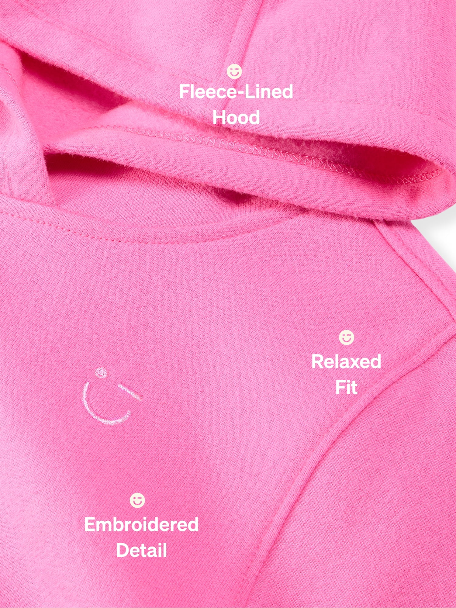 Color Mix by Garanimals Kids Fleece Hoodie, Sizes 6–16