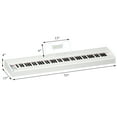 thumbnail image 3 of Costway Sonart 88-Key Full Size Digital Piano Weighted Keyboard w/ Sustain Pedal White, 3 of 12