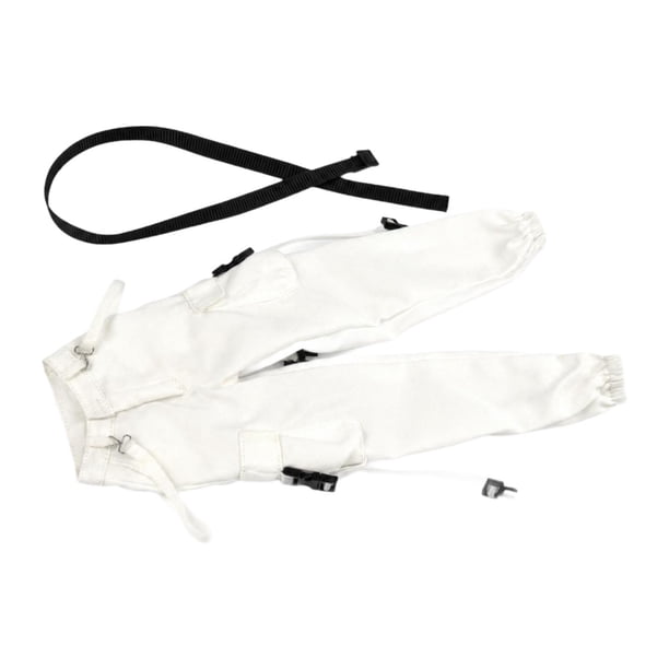 Figuras de acción femeninas a escala 1/6, conjunto de pantalones, disfraz para juego de simulación, muñeca Blanco