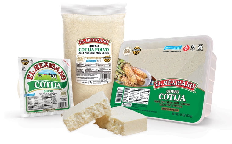 El Mexicano Cotija Queso Anejo, Aged Grating Cheese, 10 oz Refrigerated