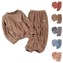 Plus Size Pajamas – Women's Loungewear Sets & Cotton Pajama Sets Winter Plus Size Coral Pajama Set Women's Thickened Flannel Sleepwear Men's Warm Couples' Homewear For Both Indoor & Outdoor Use