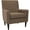 Pecan Brown, variant on Pemberly Row Traditional Fabric Arm Chair in Picante Red Finish