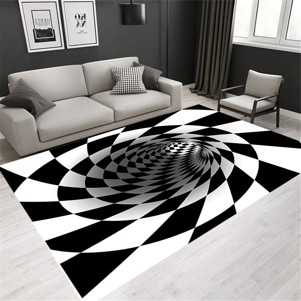 Details about   3D Area Rug Visual Illusion Carpet Rectangle Anti-Skid Floor Mat Washable 