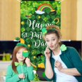 thumbnail image 4 of Koesnbre St. Patricks Day Door Banner Decorations Green Shamrock Irish Banner Happy St. Patrick''s Day Party Supplies Indoor Outdoor, 4 of 5