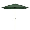 thumbnail image 4 of 7.5' Hex Home Patio Umbrella 6 Rib Crank Champagne Bronze with Navy Blue spun acrylic canopy, 4 of 10