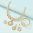 thumbnail image 4 of Conjunto de joyería de moda para damas, 5 piezas, accesorios, joyas de oro, 5 piezas, 4 of 5