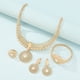 thumbnail image 4 of Conjunto de joyería de moda para damas, 5 piezas, accesorios, joyas de oro, 5 piezas, 4 of 5