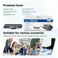 thumbnail image 6 of 3-Pack TN223 Black Toner Cartridge (with Chip) Replacement for Brother High Capacity 2,100 Pages with MFC-L3770CDW L3710CW L3750CDW L3730CDW HL-3210CW 3230CDW 3270CDW 3230CDN DCP-L3510CDW Printer, 6 of 6