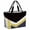 Yellow Black, variant on Blue Black Geometric Beach Bag for Women, Large Breathable Mesh Beach Tote Bag, Modern Abstract Lines Color Blocks Sandproof Lightweight Travel Bags for Vacation Picnic Swimming Pool 15.7"x15.7"x9.1"