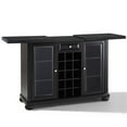 thumbnail image 4 of Bowery Hill Contemporary Wood Sliding Top Bar Cabinet in Black, 4 of 10