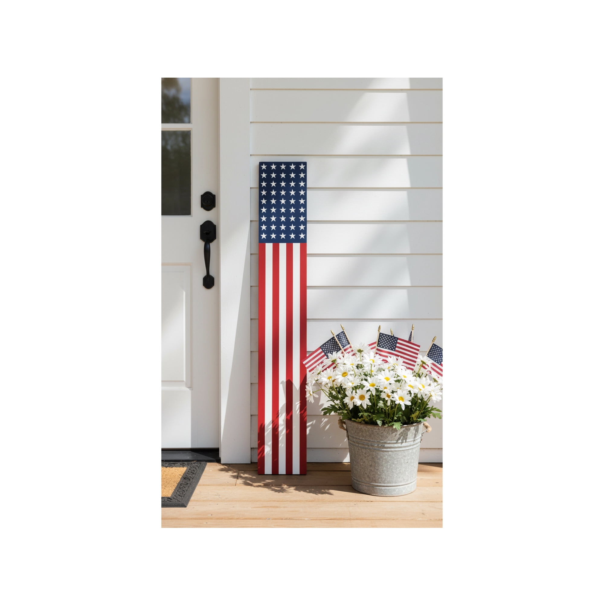 Calloway Mills 118854707 American Flag Porch leaner, 47" x 07"