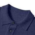 thumbnail image 5 of Fanshiluo Men's Polo Collar Knit Sweater, Long Sleeve Button Pullover Knitted Top for Fall Winter,L,Big and Tall Men, 5 of 9
