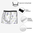 thumbnail image 5 of Kdxio Men's Boxer Briefs with Lavender Flowers Print - Comfortable and Breathable Underwear for Everyday Wear, 5 of 7