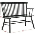 thumbnail image 3 of Pemberley Row Wood Black Settee Rectangular Contemporary Unassembled, 3 of 11