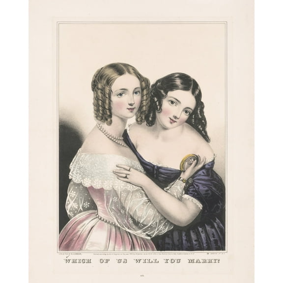 Print: Which Of US Will You Marry?, 1846