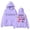 Purple, variant on Aocisk Women's 2025 Hoodie with Inspirational Quote Print Comfortable Warm Pullover for Wear and Daily Inspiration White L