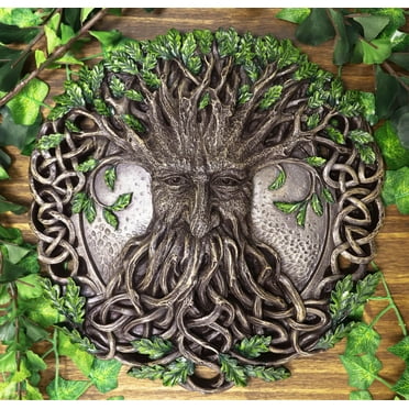 Ebros Celtic Tree Of Life Oak Tree Spirit Greenman God Wall Decor Plaque 12"D