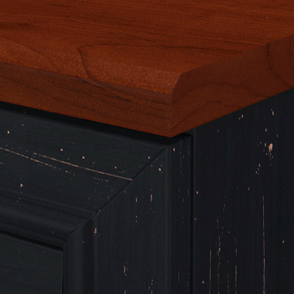 Bush Furniture Fairview Lateral File Cabinet in Antique Black