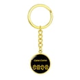 thumbnail image 4 of Cane Corso Mama Circle Keychain Stainless Steel or 18k Gold Dog Mom Pendant, 4 of 12