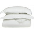 thumbnail image 1 of Egyptian Cotton 650 Thread Count Solid Duvet Cover Set  Full/Queen-White, 1 of 1