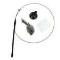 thumbnail image 2 of Cat Feather Wand, Steel Wire Interactive Bendable Funny Cat Feather  For Cats Gray, 2 of 8