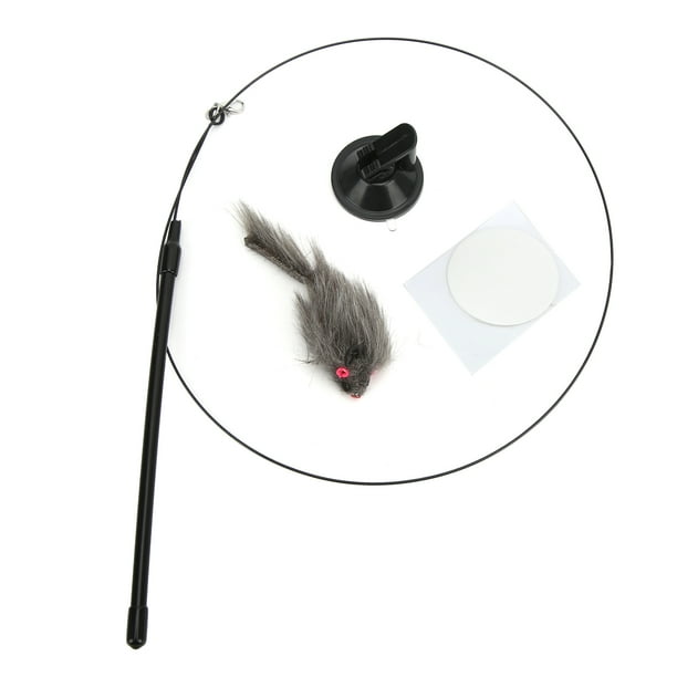 Varita Interactiva De Plumas De Gato De Mano Divertida Con Ventosa Para Gatos