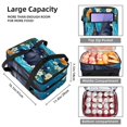 thumbnail image 3 of Platypus Double Layered Insulated Refrigerated Large Capacity Handheld Lunch Bag with Two Compartments - 7.1x11.4x16.1 Inches, 3 of 6