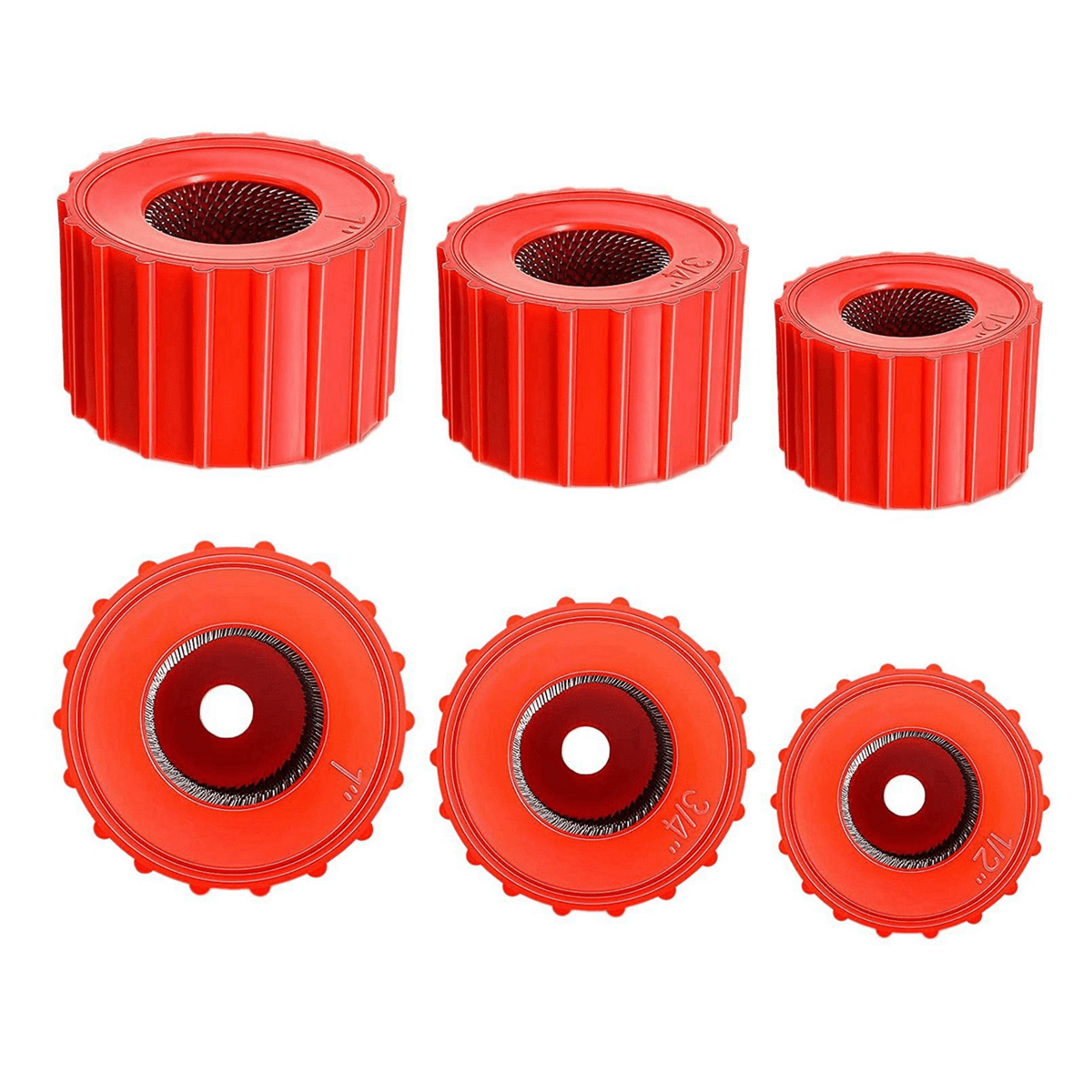 36 Pieces Copper Pipe Cleaners, Handy Sized Plumber, Tube Cleaning Brush for Copper, Copper Pipe Cleaner (3 Sizes)
