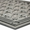 thumbnail image 3 of Backsplash Metal Mural Tile Hand Made Plaque Fleur De Lis 12" x 16" Brushed Nickel, 3 of 7