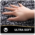 thumbnail image 2 of DISEN Bathroom Rugs 24x16, Extra Soft and Absorbent Microfiber Bath Mat, Non-Slip, Machine Washable, Quick Dry Shaggy Bath Carpet, Suitable for Bathroom Floor, Tub, Shower (Black and White), 2 of 6