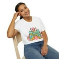 thumbnail image 7 of Funny Easter Bunny Gaming Pastel Colorful Eggs Graphic Tee, 7 of 7