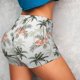 thumbnail image 4 of Fotbe Vintage Palm Trees Shorts Sin Costuras – Shorts Deportivos de Cintura Alta para Mujer, Elásticos para Gimnasio, Yoga, Running o Ciclismo-Small, 4 of 8