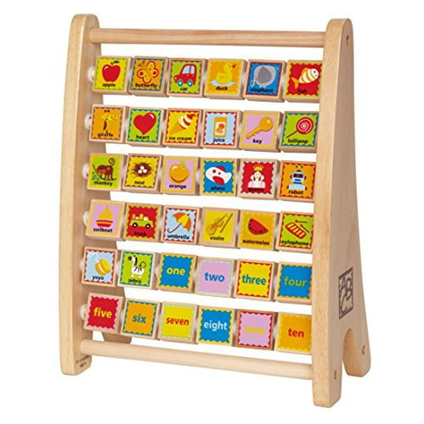 Hape Early Explorer Alphabet Abacus Wooden Counting Toy Walmart Com Walmart Com