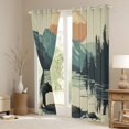 thumbnail image 3 of Manfei Teens Adults Animal Bear Curtains Pack of 2 (42x84 Each),Moutain Jungle Curtains Blackout,Woodland Wildlife Bedroom Curtains,Lightweight Room Decor, 3 of 6