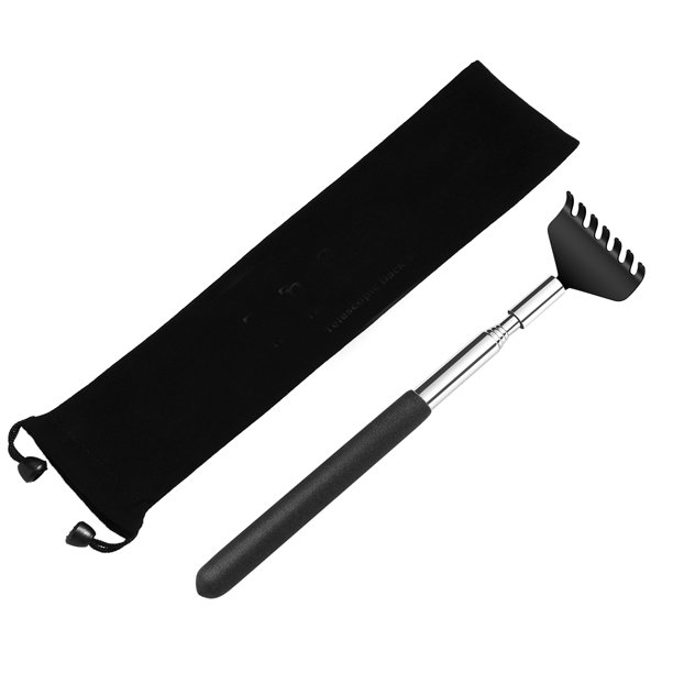 SimpleField Telescoping Back Scratcher with Carry Bag. Extended to 27.6 inch.