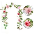 thumbnail image 1 of Peony Vine Floral Arrangement Featuring Realistic Petals For Elegant Home, 1 of 4