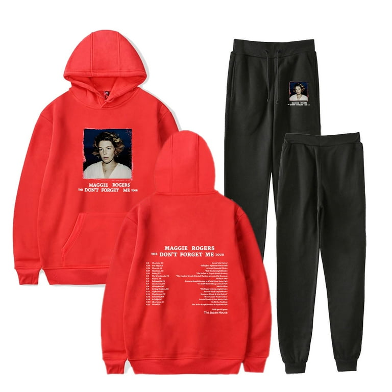 Maggie Rogers Merch Hoodie Pant Sets Men Women Two Pieces Suit Hot Musician Sweatshirt and Sweatpants For Concert Site