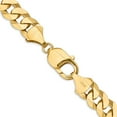 thumbnail image 3 of 14K Yellow Gold Curb Chain Styles Necklace 20 inch 9.5 mm Flat Beveled with Lobster Clasp, 3 of 4