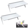 thumbnail image 1 of Estante de almacenamiento de monitor plegable de 2 piezas, estantes de pantalla de escritorio,, 1 of 5
