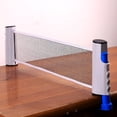 thumbnail image 3 of Wholesale 2M Adjustable Ping Pong Net Set with Portable Retractable Frame, Durable Multi-Sport Net Post for Competitions, Compact Color Box Packaging - Gray/Black Edition, 3 of 5