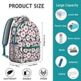 thumbnail image 6 of "Floral Sunflower Backpack for College - Trendy Wildflowers Print School Bookbag with 15 Inch Laptop Sleeve, Large Capacity Women's Backpack, Water-Resistant Material, Multiple Pockets", 6 of 6