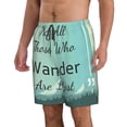 thumbnail image 2 of Goofa Not All Those Who Wander Are Lost1 Printed Mens Swim Trunks Summer Quick Dry Short Beach Swimwear Bathing Suits-Medium, 2 of 9