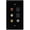Black, variant on RiteAV - 3 x RCA - 2 X HDMI and 1 x Coax Cable TV Port Wall Plate - Light Almond