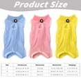thumbnail image 3 of Cat Recovery Suit for Male and Female, Ongmies Surgical Post Surgery Soft Cone Onesie Shirt Clothes Neuter Licking Protective Diapers Outfit Cover Kitten Spay Collar, 3 of 5