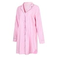 thumbnail image 2 of Richie House Women's Striped Medium Style Cotton Shirt Pajama RHW2805-A-L, 2 of 7