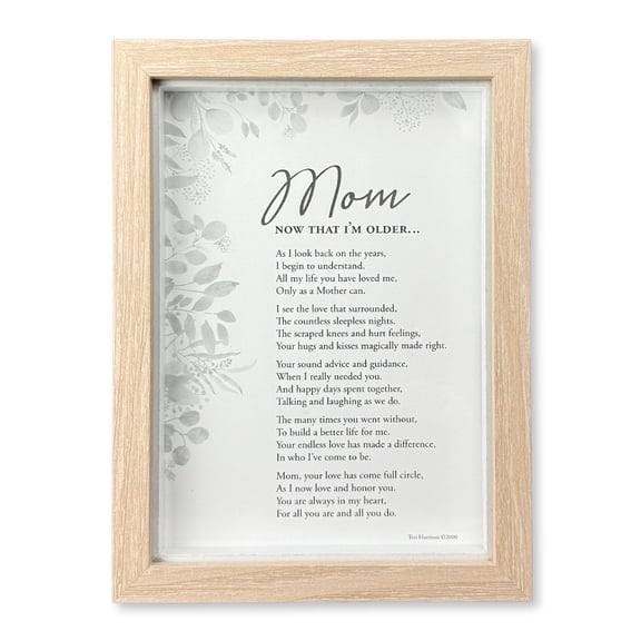 Mom, Now That I'm Older- Gift for Mom from Daughter Or Son for Mother's Day, Christmas, Birthday -Mom Gift from Grownup Daughter/Son (Casual 5x7)