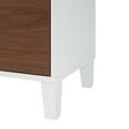 thumbnail image 6 of Teamson Home Tyler Freestanding Multifunctional Floor Accent Cabinet, White and Walnut, 6 of 9