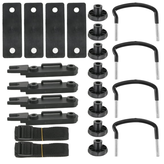 Topbathy 1Set Roof Rack Mounting Brackets U Bracket Cargo Carrier Rack Bolts Assorted Colors