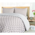 thumbnail image 5 of Ambesonne Floral Duvet Cover Set, Antique Flower Like Motifs, 2-Calking, Warm Taupe and White, 5 of 7