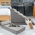 thumbnail image 7 of INRLKIT 30"H 6 Tier Extra Wide Dog Stair/Step for High Bed and Couch, Non-slip Pet Stair/Step for Small, Old and Injured Dogs/Cats, Grey, 7 of 7